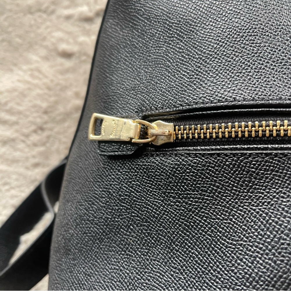 Coach Black Backpack with Gold Accents - Picture 6 of 13
